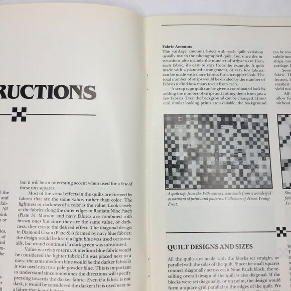 Vintage 1991 Nine Patch Wonders Quilt Book Blanche Young Helen Young Frost - Picture 3 of 10